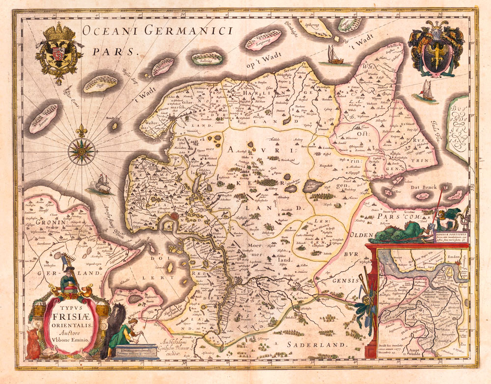 Oost Friesland 1645 Blaeu